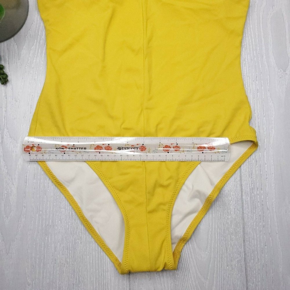 Solid & Striped Back Crisscross Size M Yellow - image 8